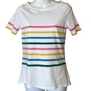 Boden Women's Striped Cotton T-Shirt Size 2